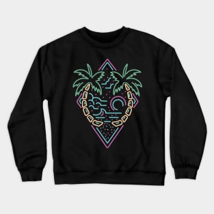 neon summer monoline Crewneck Sweatshirt